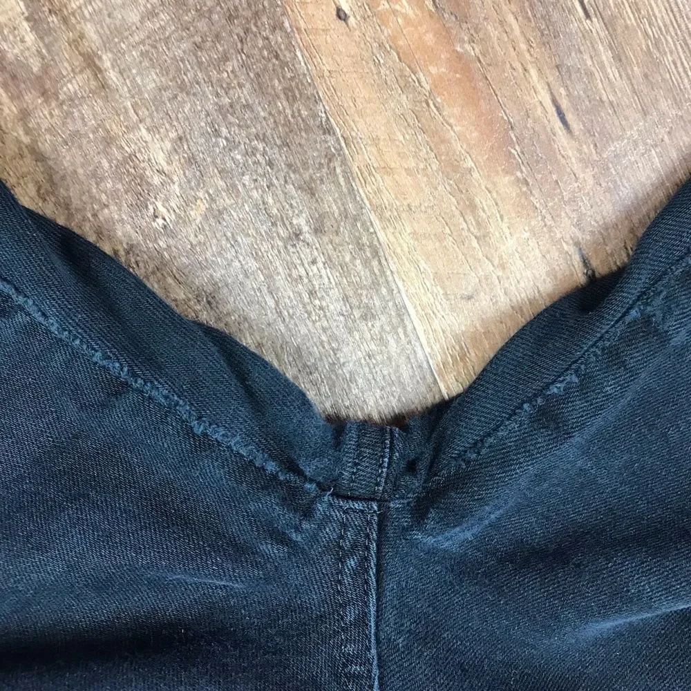 Paige Skyline Ankle Peg Jeans Black Sz 26